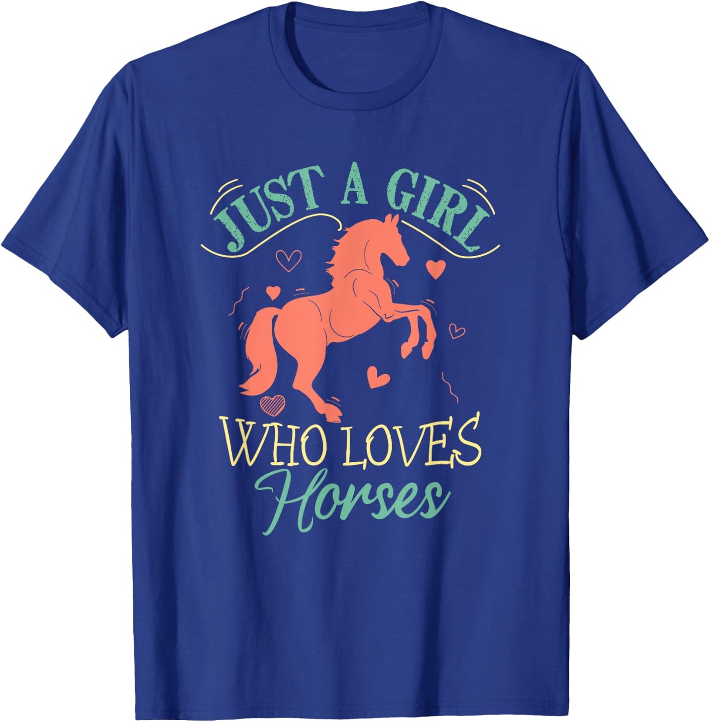 Horse Shirt Teens Girls Horse Lover T-Shirt - T-Shirt | Royal