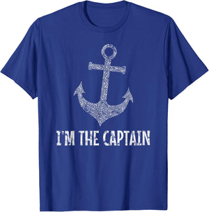 Sailing Anchor Captain I'M The Captain Boat Maritime Sea T-Shirt - T-Shirt | Royal