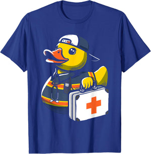 Paramedic Rubber Duck EMT Duckling Medical T-Shirt - T-Shirt | Royal