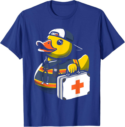 Paramedic Rubber Duck EMT Duckling Medical T-Shirt - T-Shirt | Royal