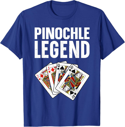 Funny Pinochle Art Women Card Game Pinochle Players T-Shirt - T-Shirt | Royal