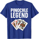Funny Pinochle Art Women Card Game Pinochle Players T-Shirt - T-Shirt | Royal