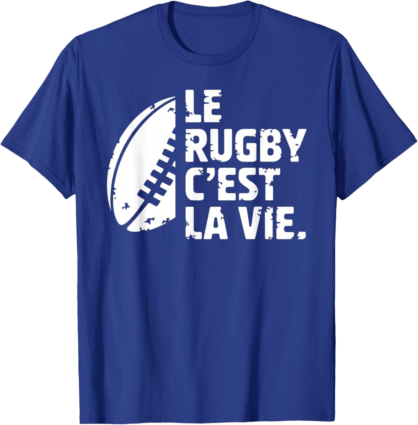 Rugby Is Life Gift for Players and Fans , Black, S T-Shirt - T-Shirt | Royal