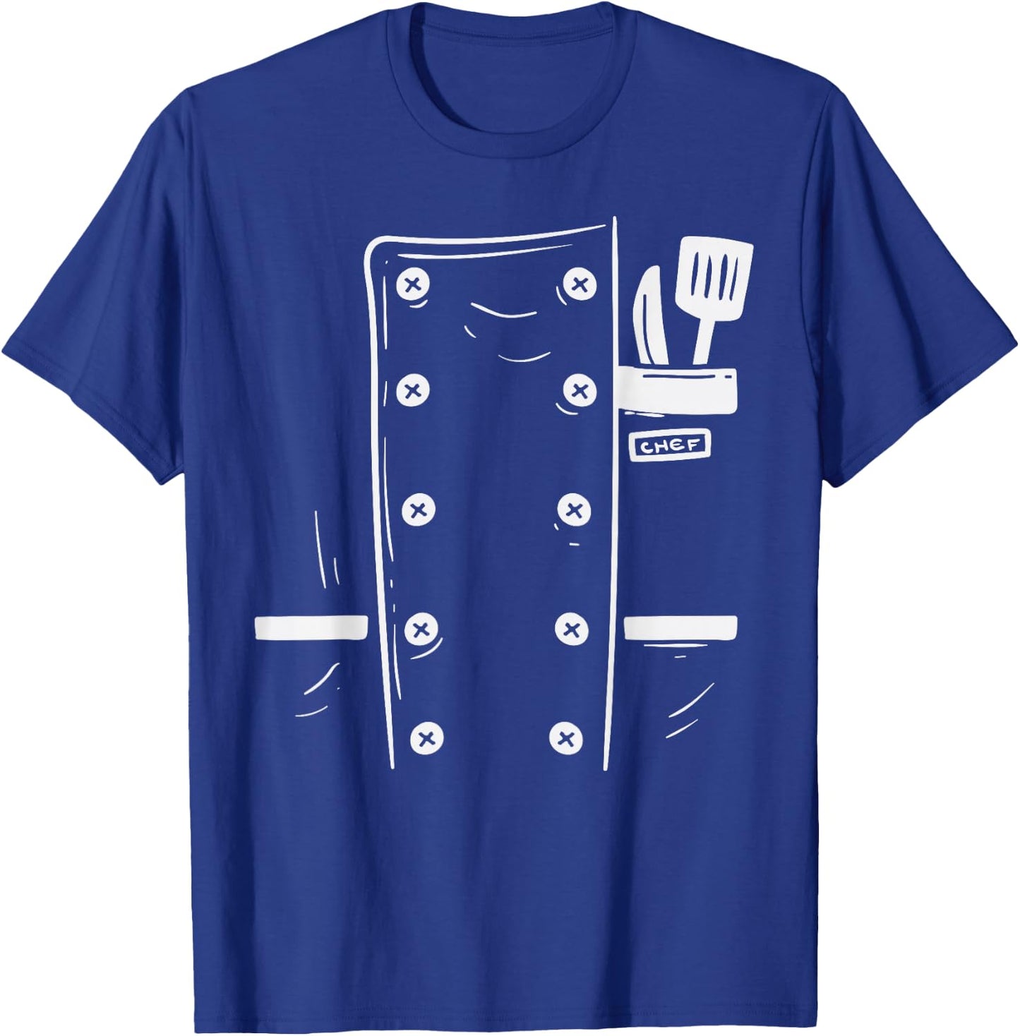 Chef Cooking Uniform Easy Lazy DIY Halloween Costume Boys T-Shirt - T-Shirt | Royal