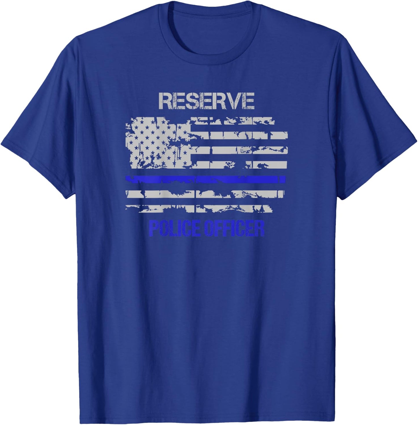 Reserve Police Officer Thin Blue Line T-Shirt - T-Shirt | Royal