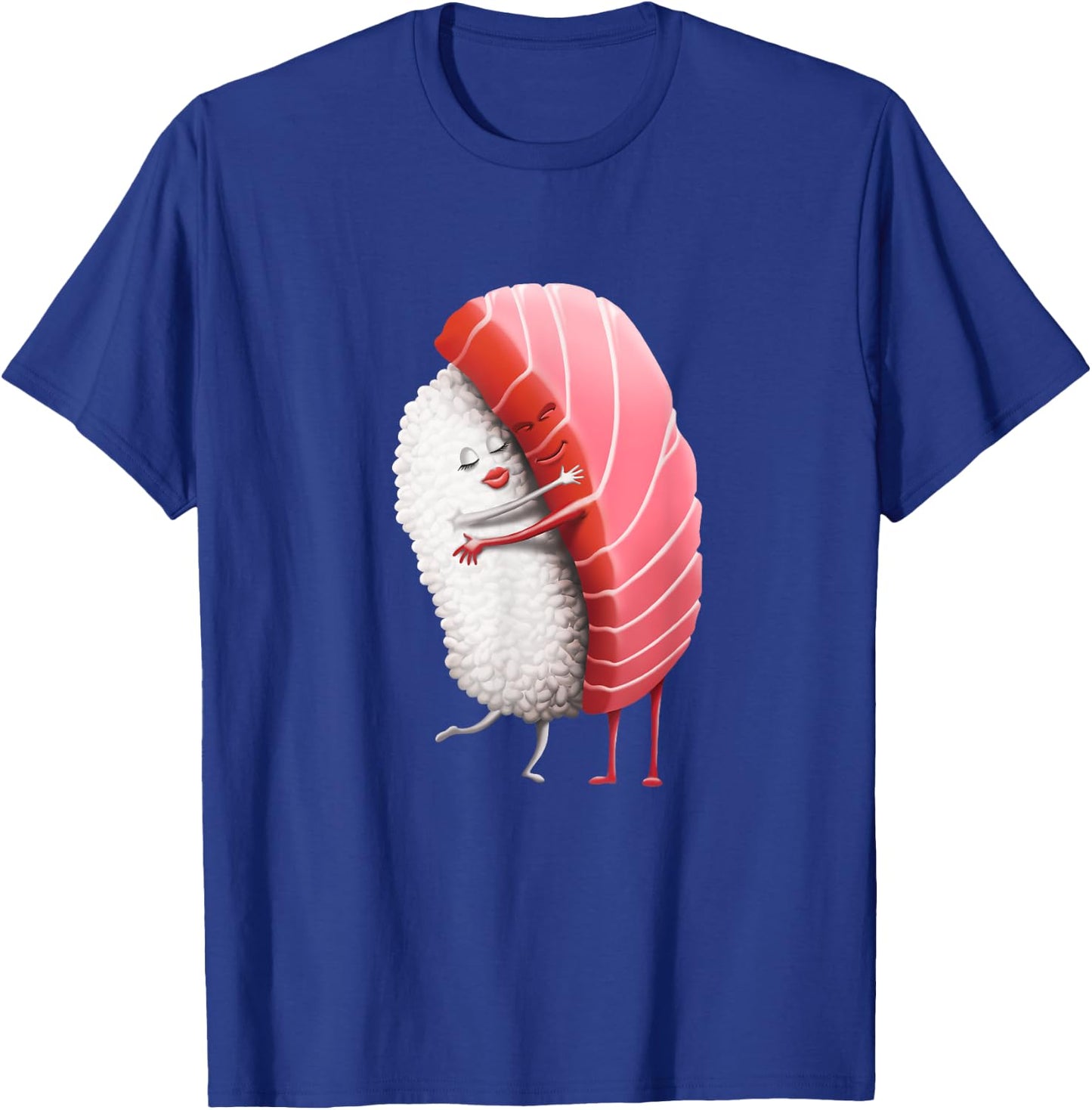 Tuna Sushi Hug Funny Maguro Hugging Japanese Gift T-Shirt - T-Shirt | Royal
