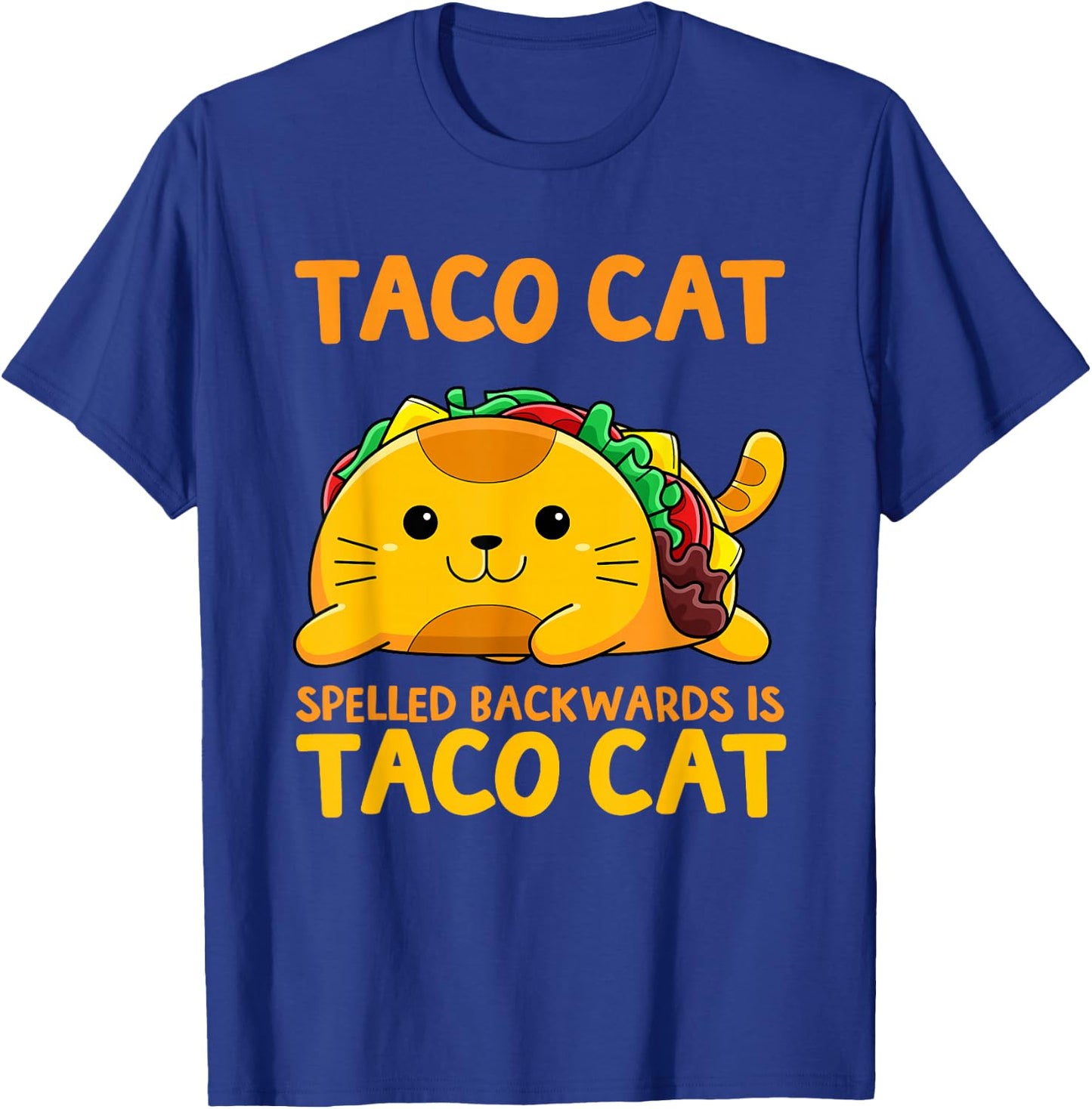Tacocat Spelled Backwards Shirt Taco Cat Cinco De Mayo T-Shirt - T-Shirt | Royal