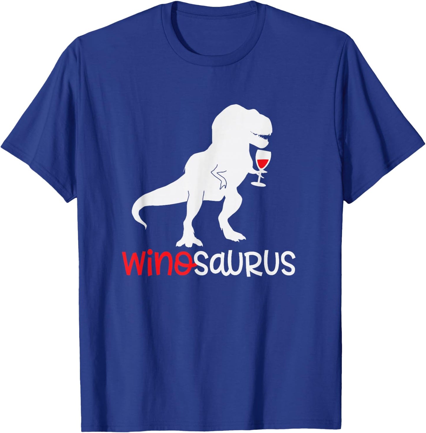 Winosaurus Wino Saur Women Wine Lover Funny Dino Lover Gift T-Shirt - T-Shirt | Royal