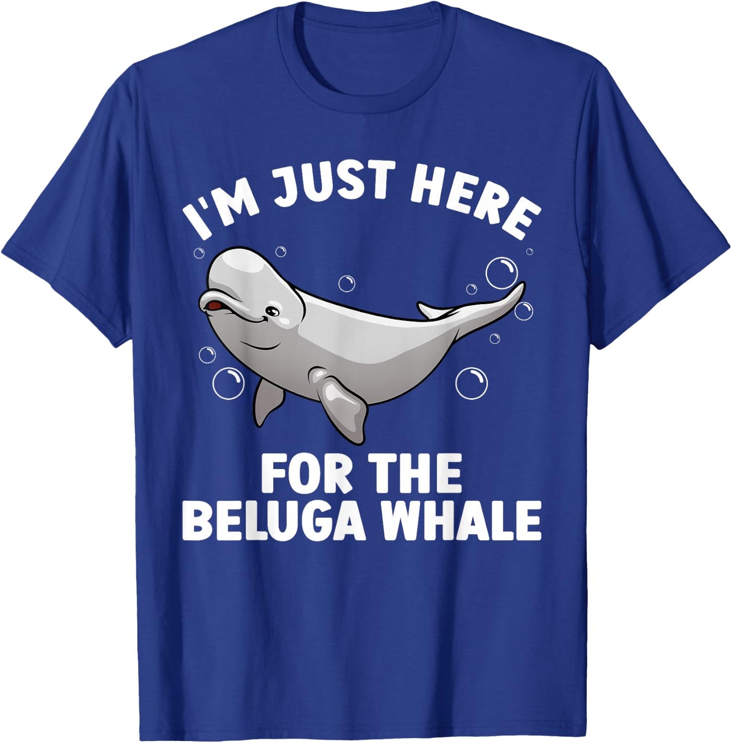 Funny Beluga Whale Art Women Kids Beluga Whale Lover T-Shirt - T-Shirt | Royal