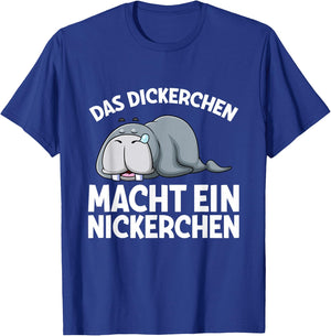 Das Dickerchen Macht Ein Nickerchen Walross Pyjama Schlaf T-Shirt - T-Shirt | Royal