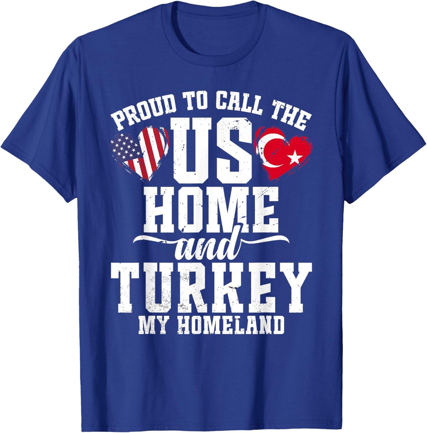 Turkish Outfit & Women Uniform US Flag Turkey T-Shirt - T-Shirt | Royal