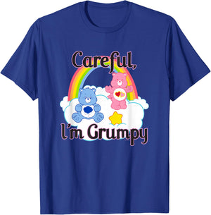 Care Bears Careful, I'm Grumpy Cute Retro Cartoon T-Shirt - T-Shirt | Royal