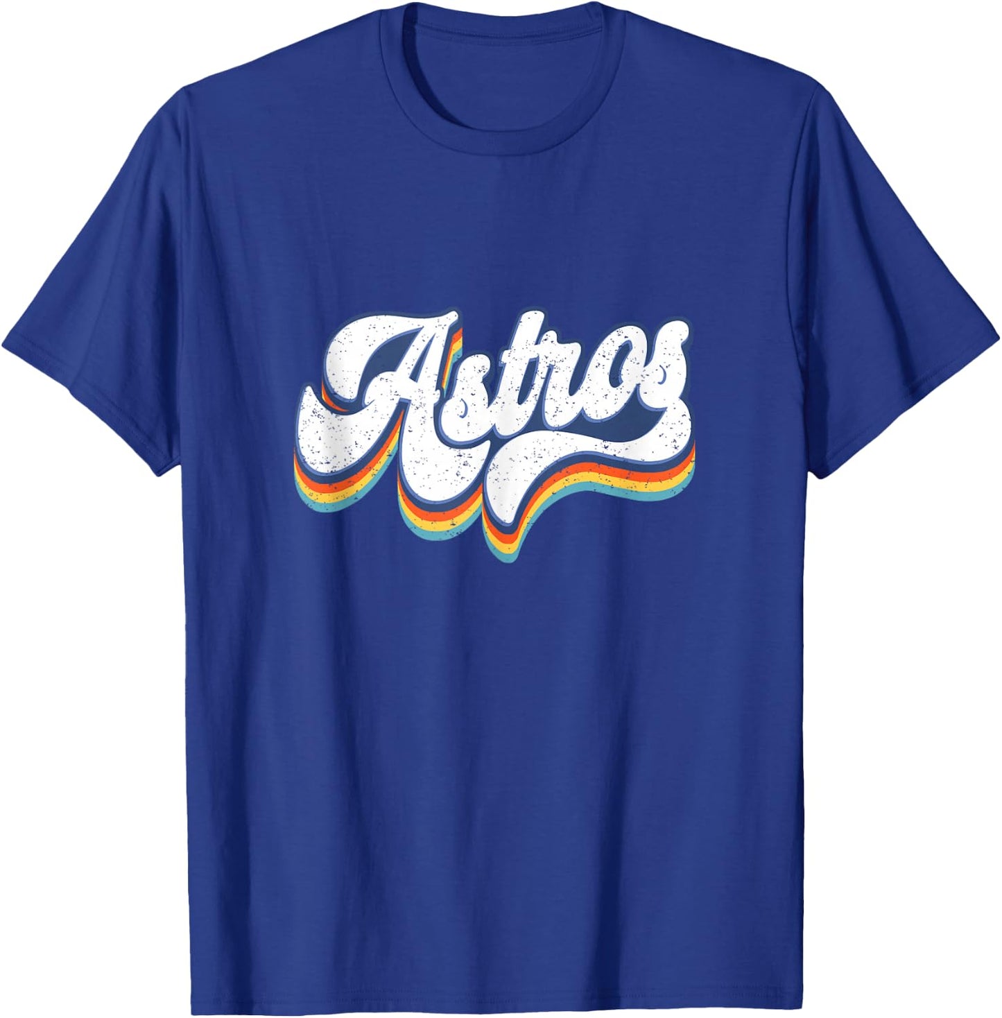 Vintage Astros Retro Style 70s 80s First Name T-Shirt - T-Shirt | Royal