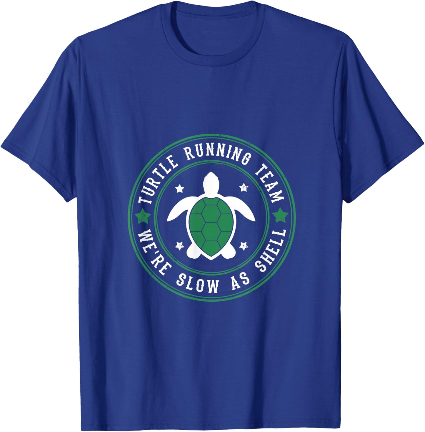 Funny Slow Runners Shirt Turtle Running Team T-Shirt - T-Shirt | Royal