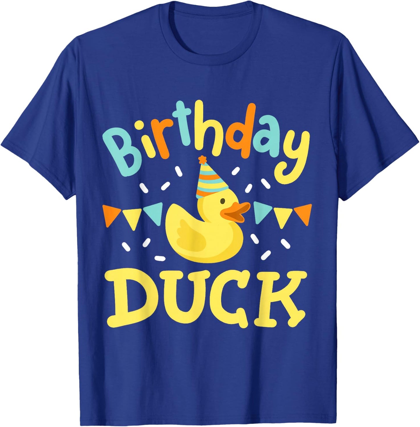 Birthday Duck Kids Girls Boys Rubber Duck Bday Party Family T-Shirt - T-Shirt | Royal