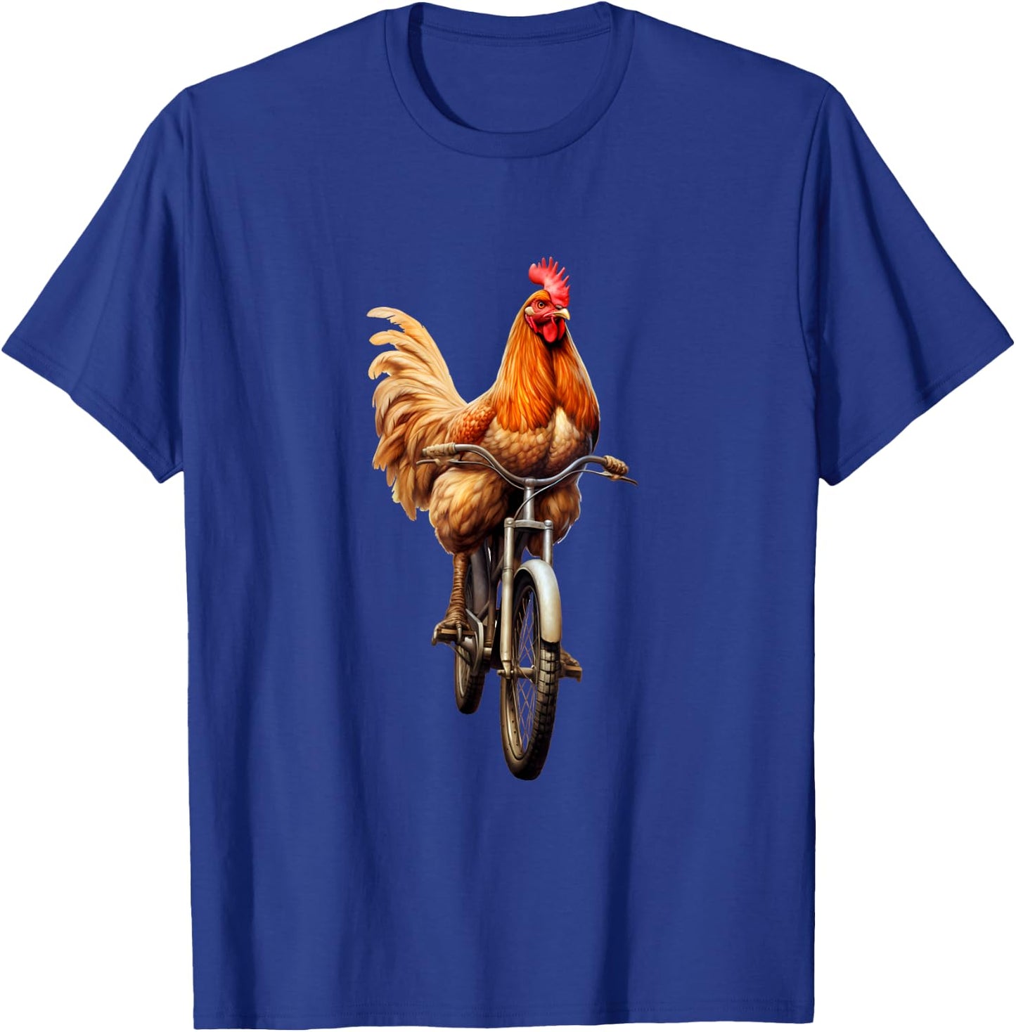 Chicken Bike Cycling T-Shirt - T-Shirt | Royal