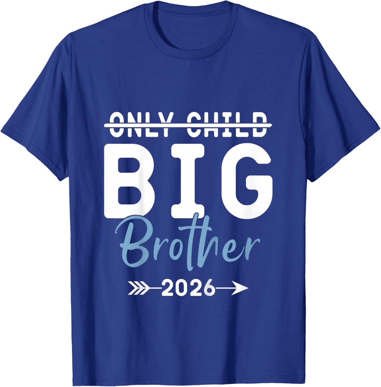 Kids Only Child Big Brother 2026, Promoted To Big Brother 2026 T-Shirt - T-Shirt | Royal