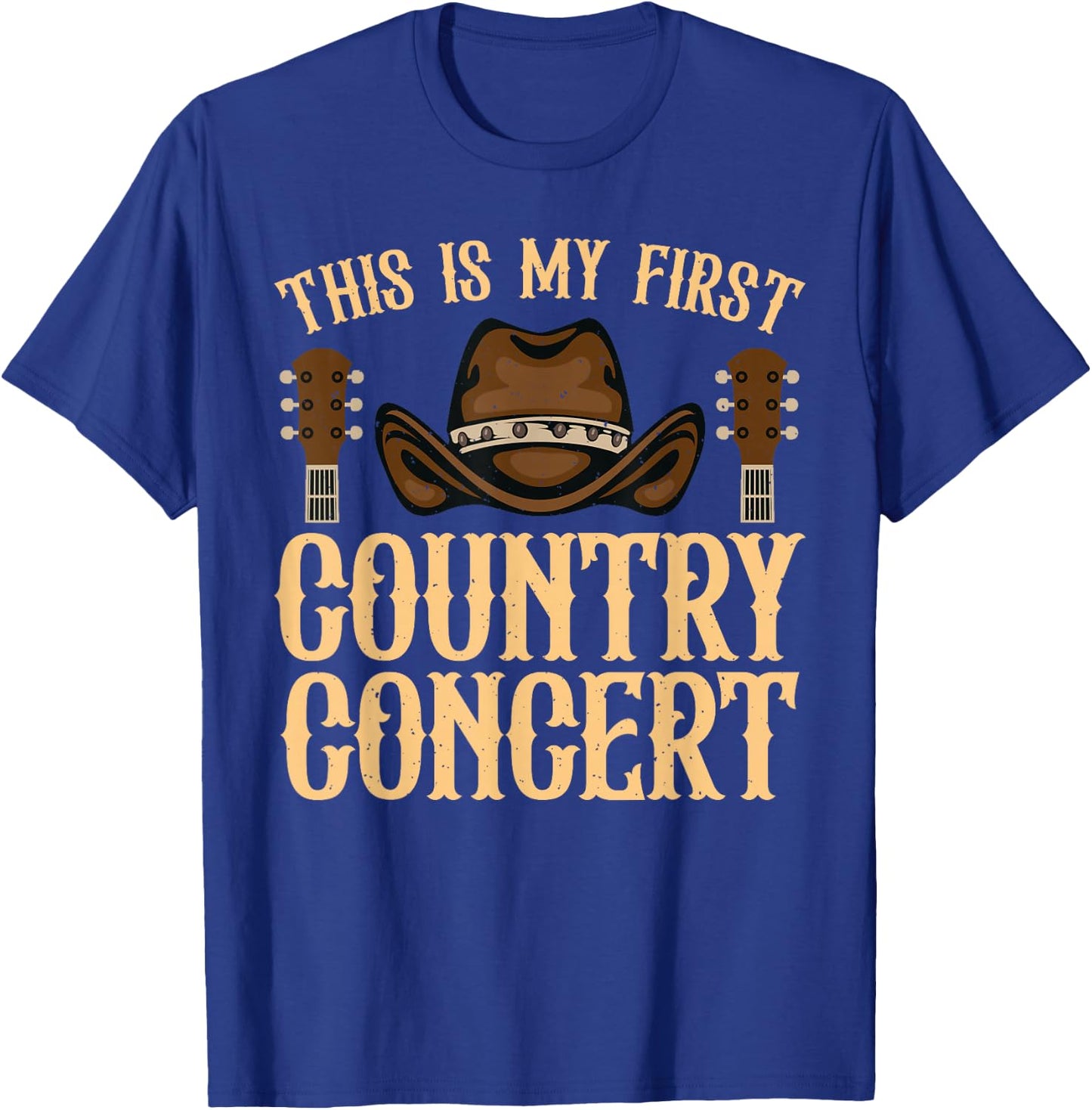 Country Concert Art Women Kids Country Music Lover T-Shirt - T-Shirt | Royal