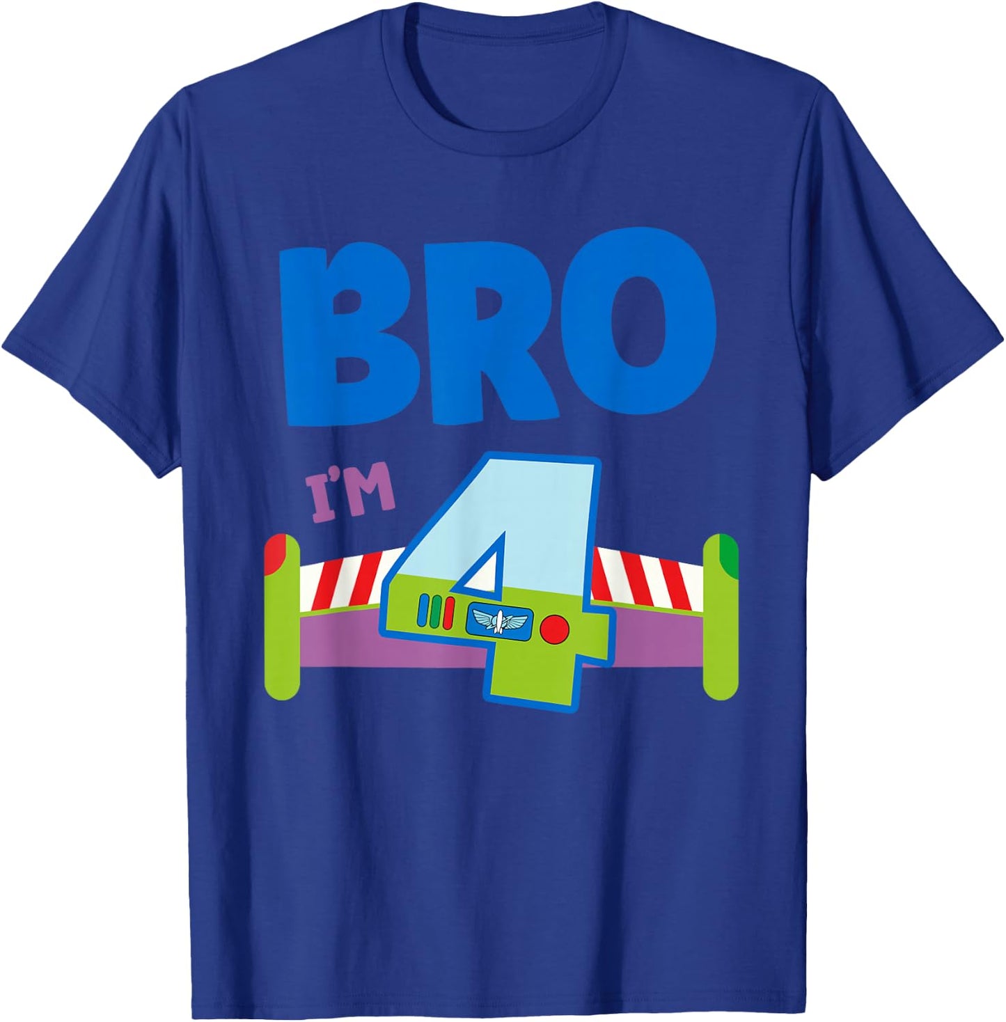 4th Birthday Boy Toy Lover Bro I'm 4 Year Old Story Party T-Shirt - T-Shirt | Royal