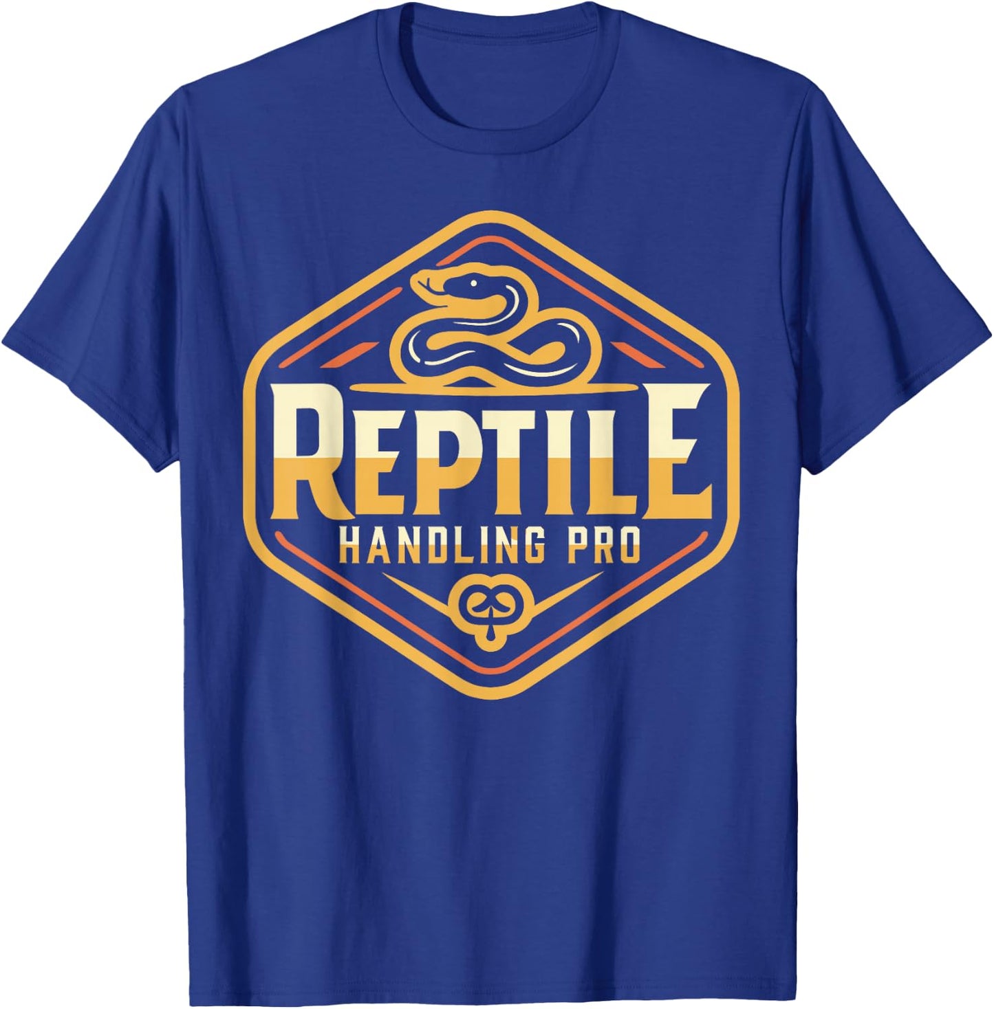 Reptile Handling Pro - Snake Handler - Reptile T-Shirt - T-Shirt | Royal