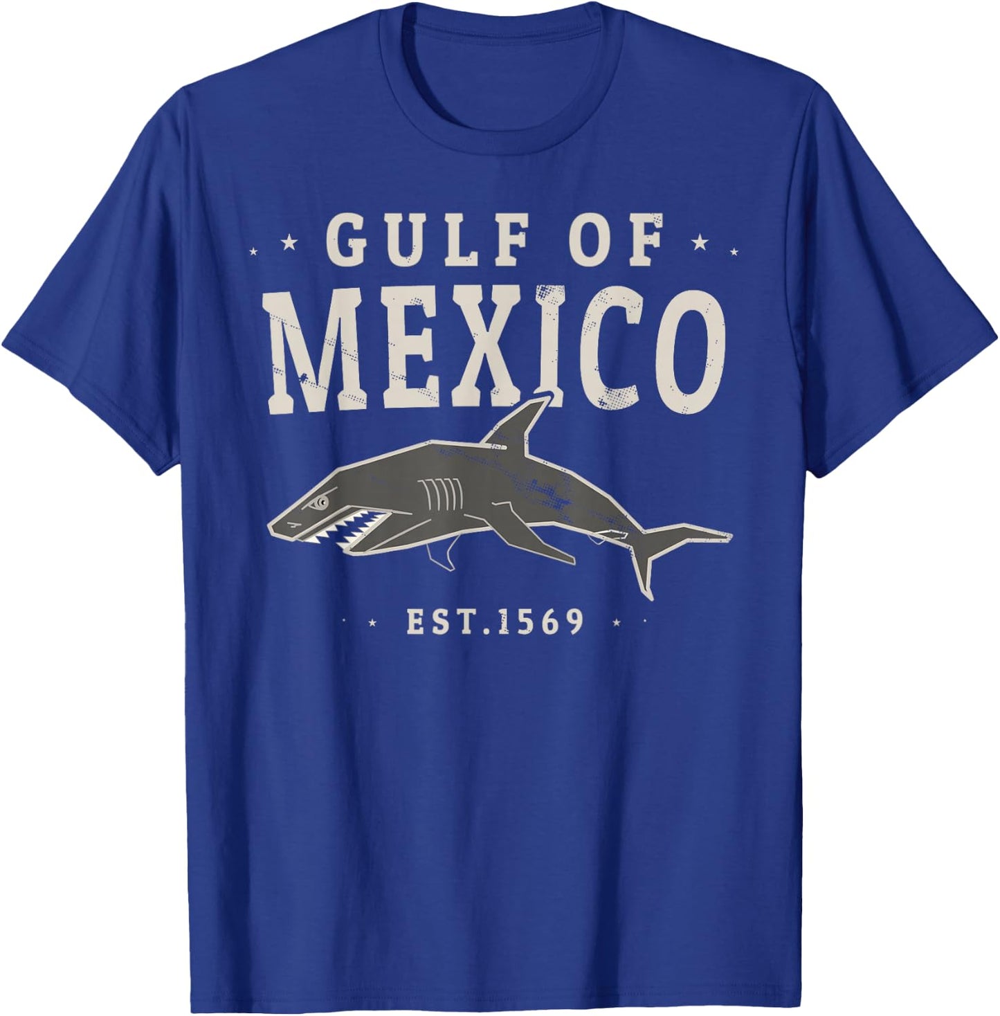 Gulf of Mexico Jersey 1569 , Black, S T-Shirt - T-Shirt | Royal