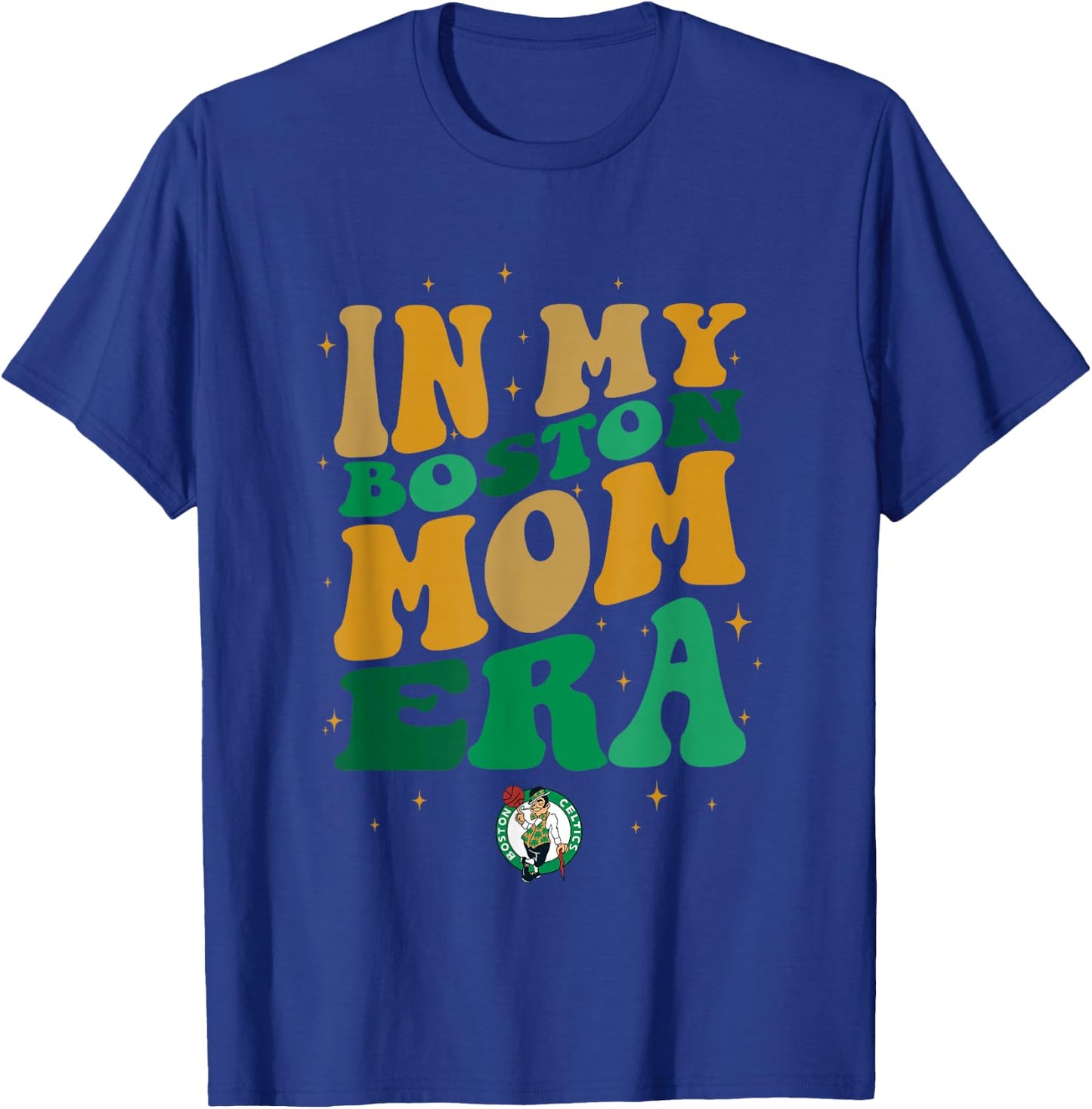 NBA Boston Celtics In My Boston Mom Era Logo T-Shirt - T-Shirt | Royal
