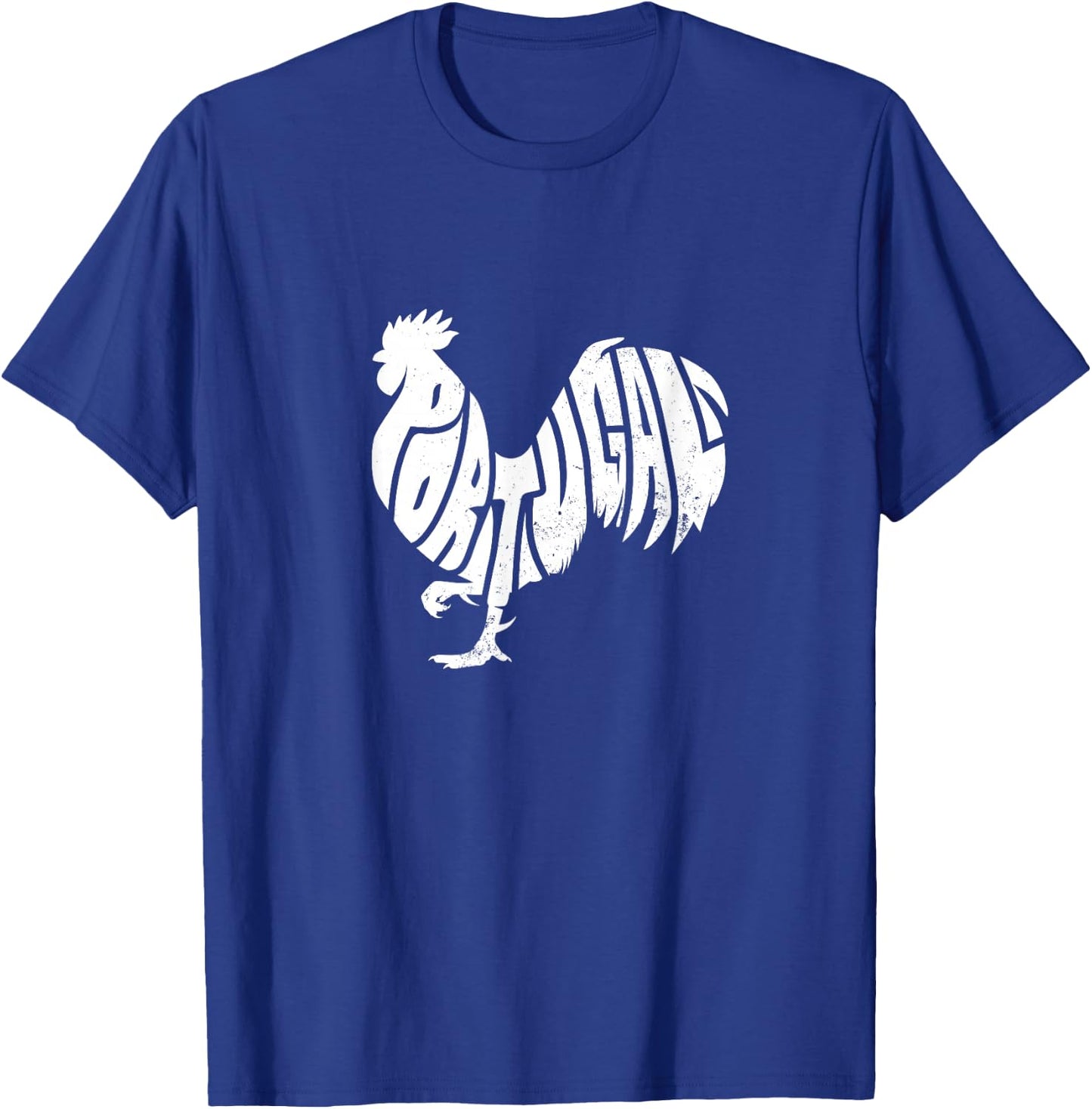 Family Heritage Gifts Portugal Rooster Word Art - Funny Animal T-Shirt - T-Shirt | Royal