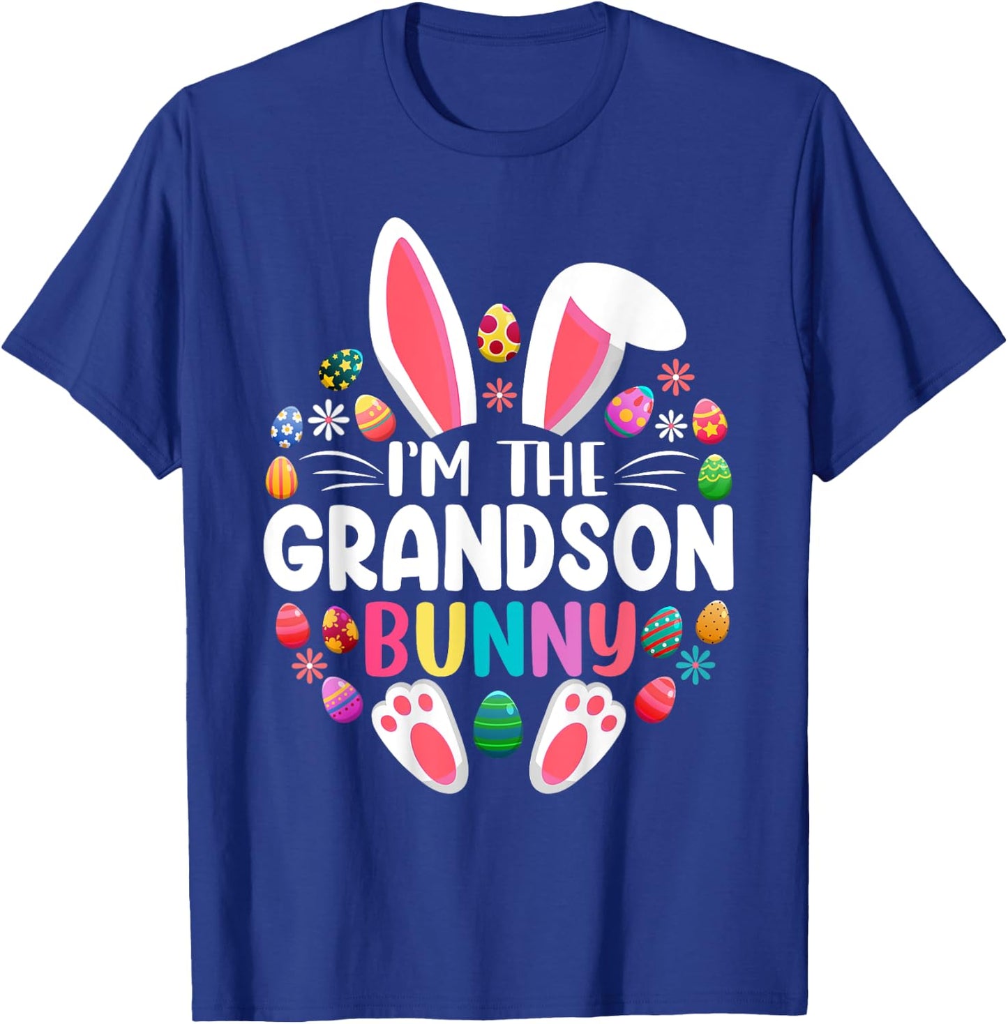 I'm The Grandson Bunny Funny Easter Day Family Matching T-Shirt - T-Shirt | Royal