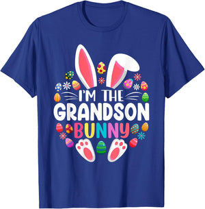 I'm The Grandson Bunny Funny Easter Day Family Matching T-Shirt - T-Shirt | Royal