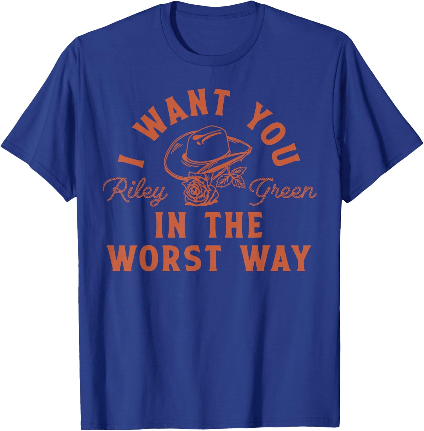 Riley Green Worst Way T-Shirt - T-Shirt | Royal