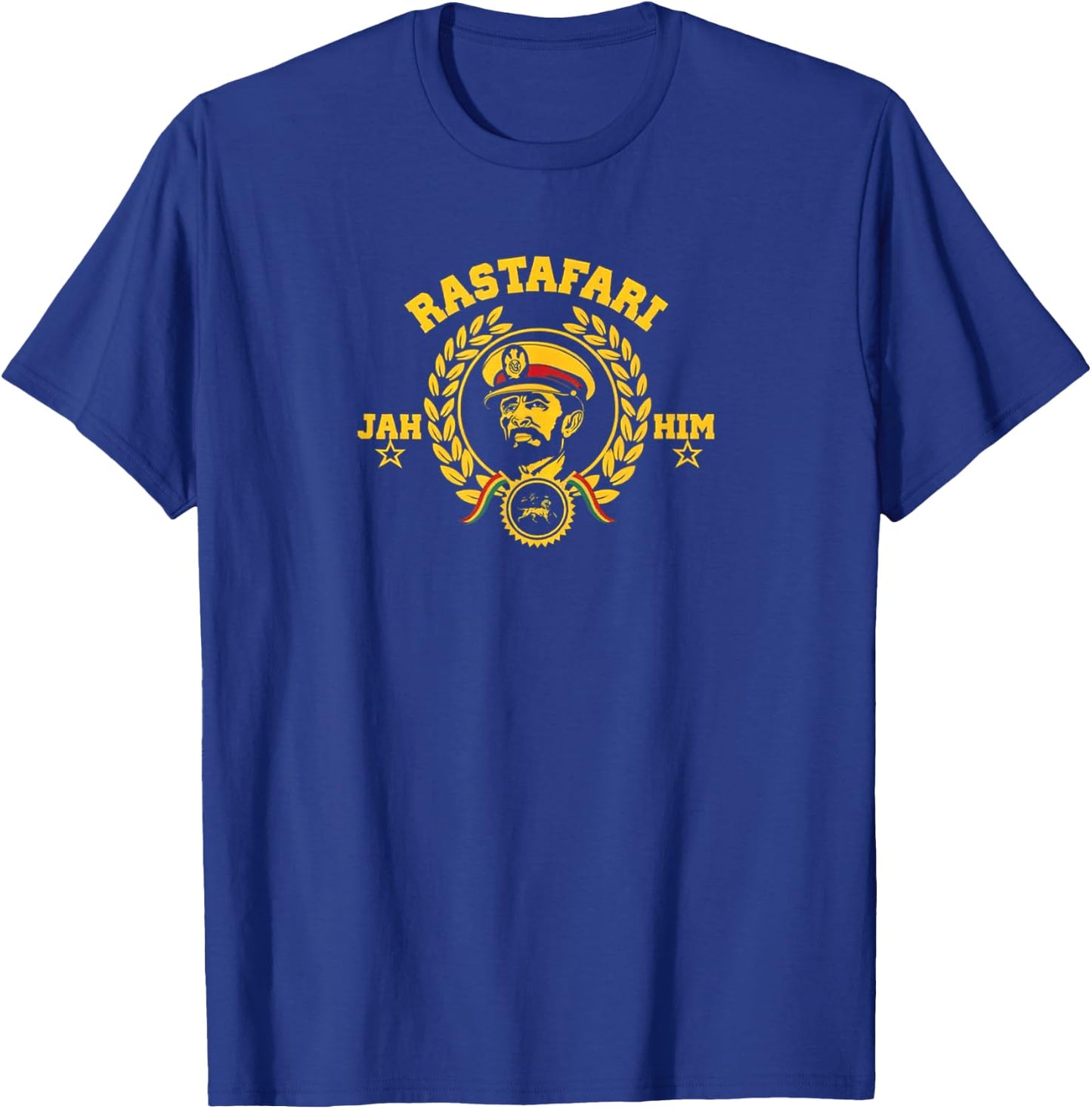 Rastafari Haile Selassie Ethiopian Lion of Judah JAH Rasta , Black, S T-Shirt - T-Shirt | Royal