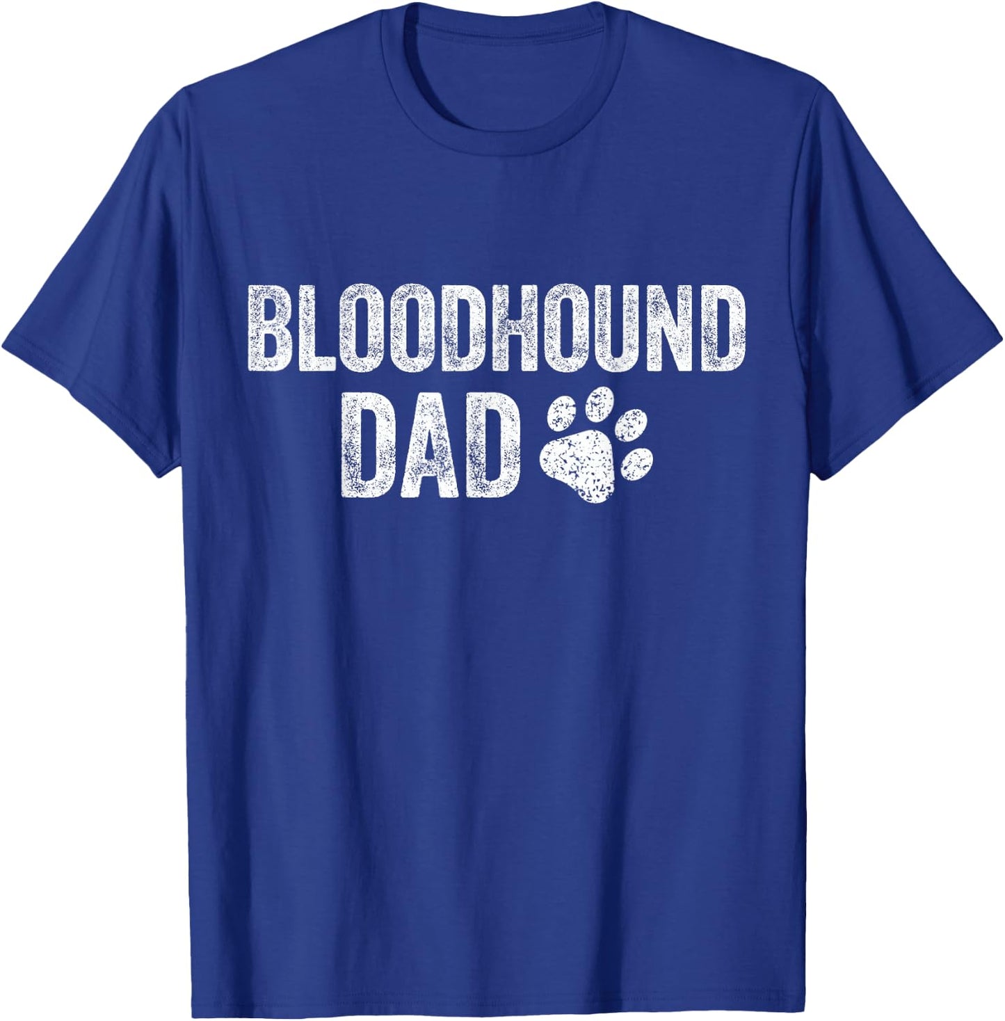 Retro Bloodhound Dad Papa Father's Day Blood Hound Lovers T-Shirt - T-Shirt | Royal