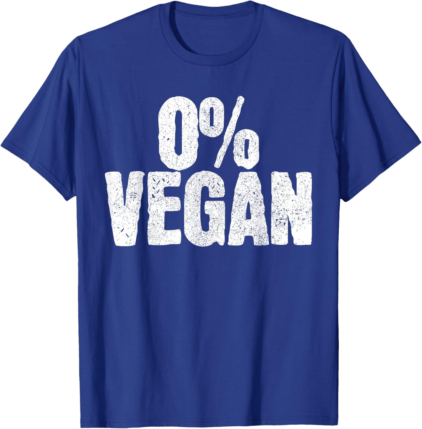 0% Vegan Shirt - Meat Lover Chef BBQ Funny Gift T-Shirt - T-Shirt | Royal