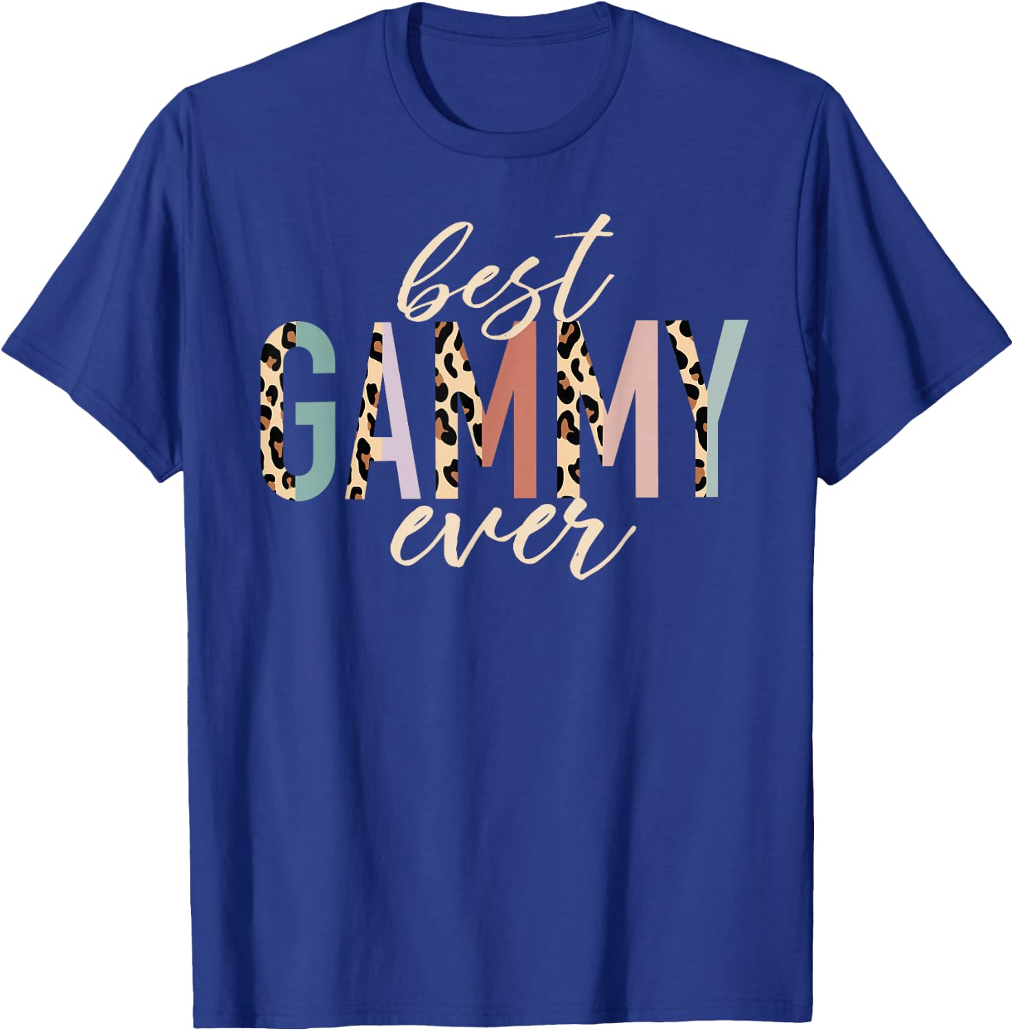 Best Gammy Ever Gifts Leopard Print Mother's Day T-Shirt - T-Shirt | Royal
