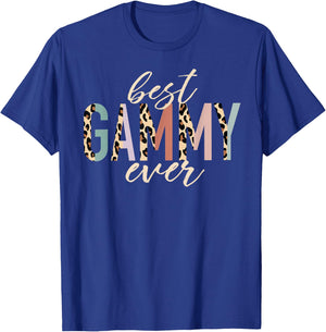 Best Gammy Ever Gifts Leopard Print Mother's Day T-Shirt - T-Shirt | Royal