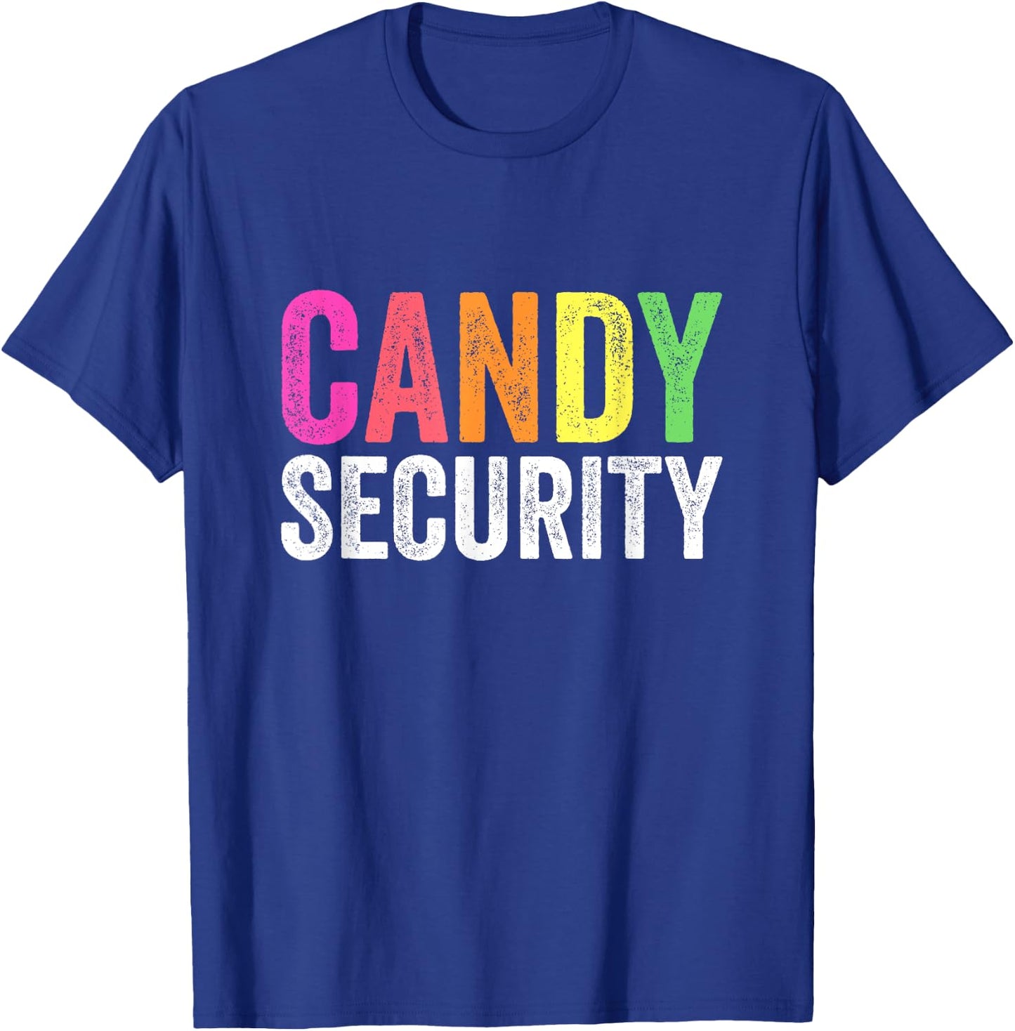 Funny Candy Security Halloween Costume T-Shirt - T-Shirt | Royal