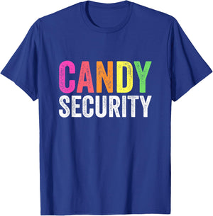 Funny Candy Security Halloween Costume T-Shirt - T-Shirt | Royal