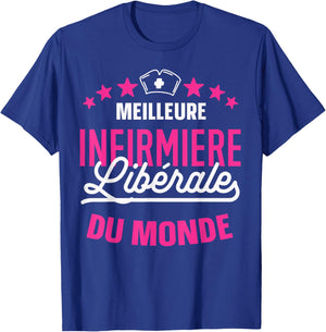 World's Best Liberal Nurse. Gift Nurse , Black, S T-Shirt - T-Shirt | Royal