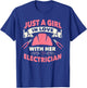 Electrician Gifts Wife Girlfirend I Love My Electrician T-Shirt - T-Shirt | Royal