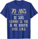 70th Birthday Man Funny Gift Bonifie , Black, S T-Shirt - T-Shirt | Royal
