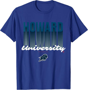 The Yard Essentials - Howard University - HU Fade T-Shirt - T-Shirt | Royal