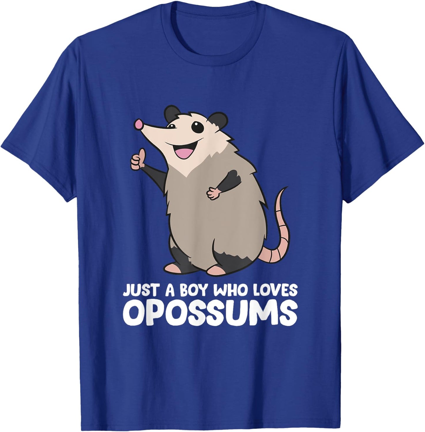 Opossum Boy Just a Boy Who Loves Opossums T-Shirt - T-Shirt | Royal