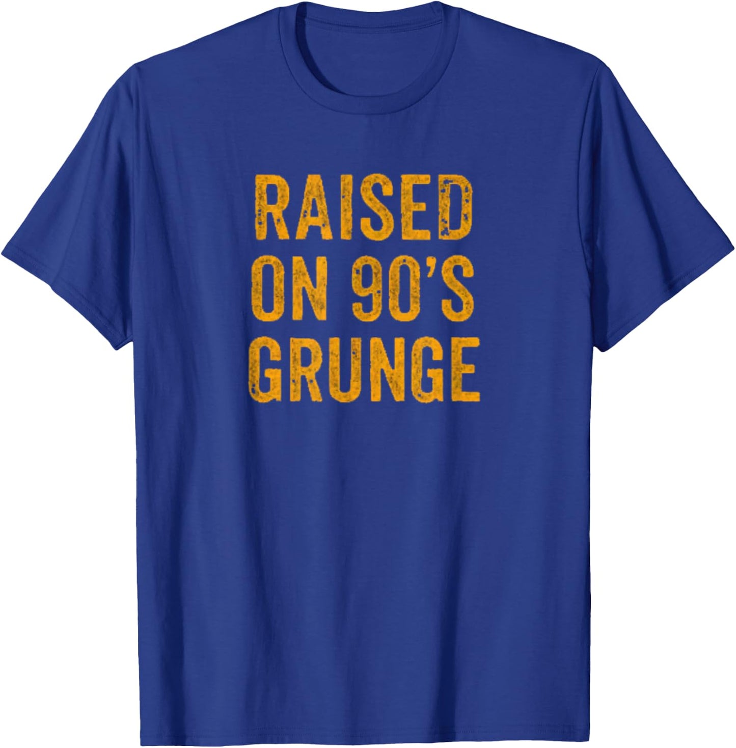 Raised On 90s Grunge Vintage Alternative Rock Design T-Shirt - T-Shirt | Royal