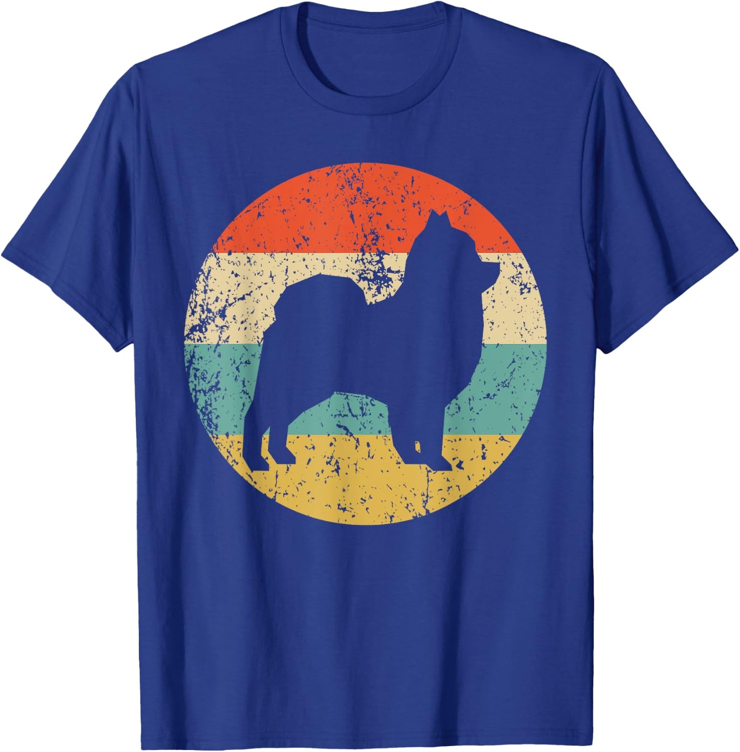 Pomeranian Retro Style Dog T-Shirt - T-Shirt | Royal