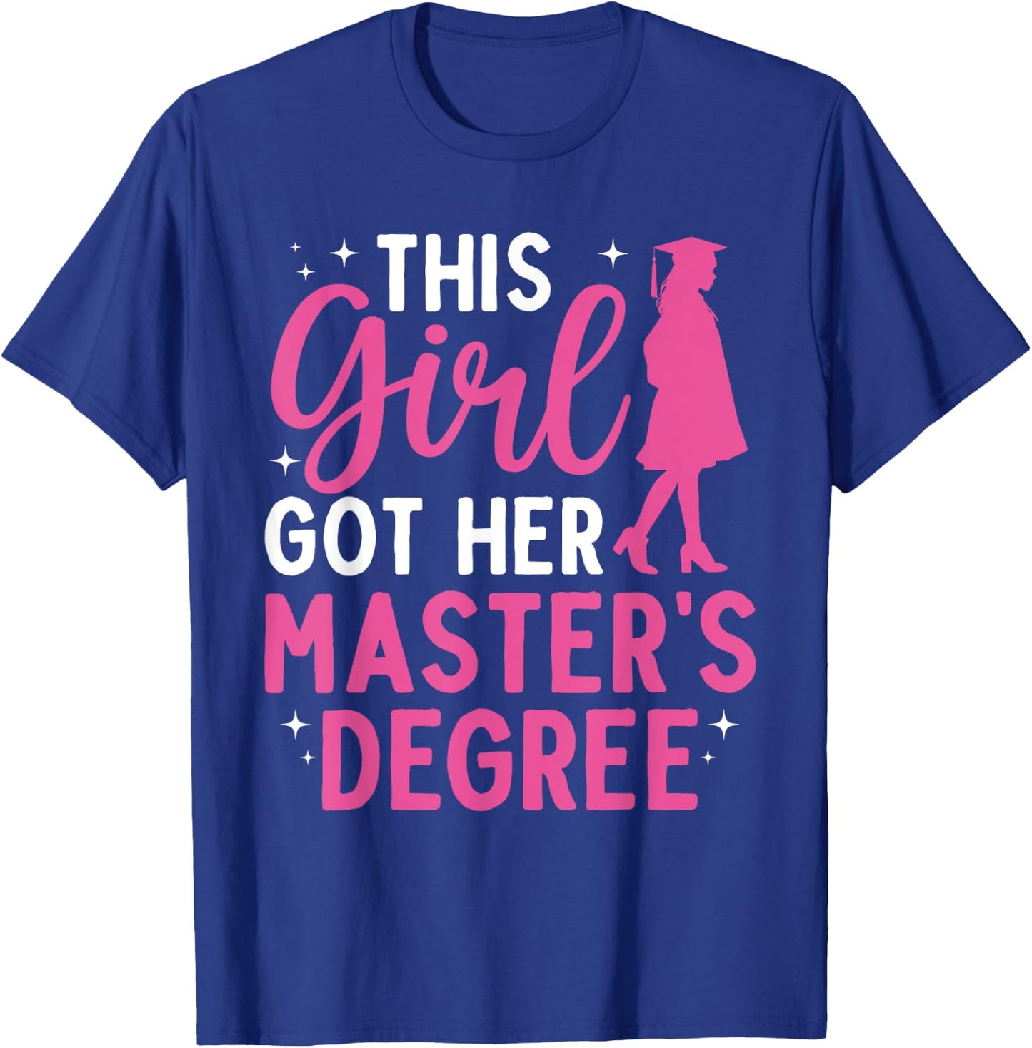 Masters Degree Art Girls Masters Degree Graduation T-Shirt - T-Shirt | Royal