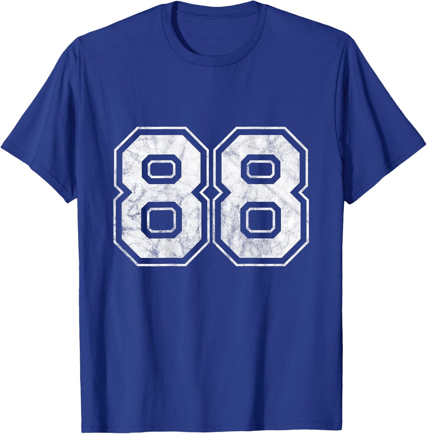 Number 88 on the back , black T-Shirt - T-Shirt | Royal
