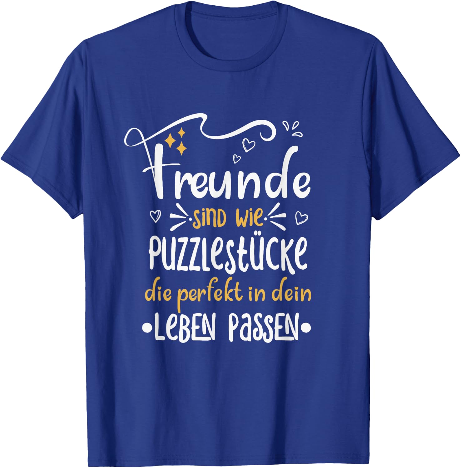 Freunde sind Puzzle Stücke die perfekt passen Beste Freunde T-Shirt - T-Shirt | Royal