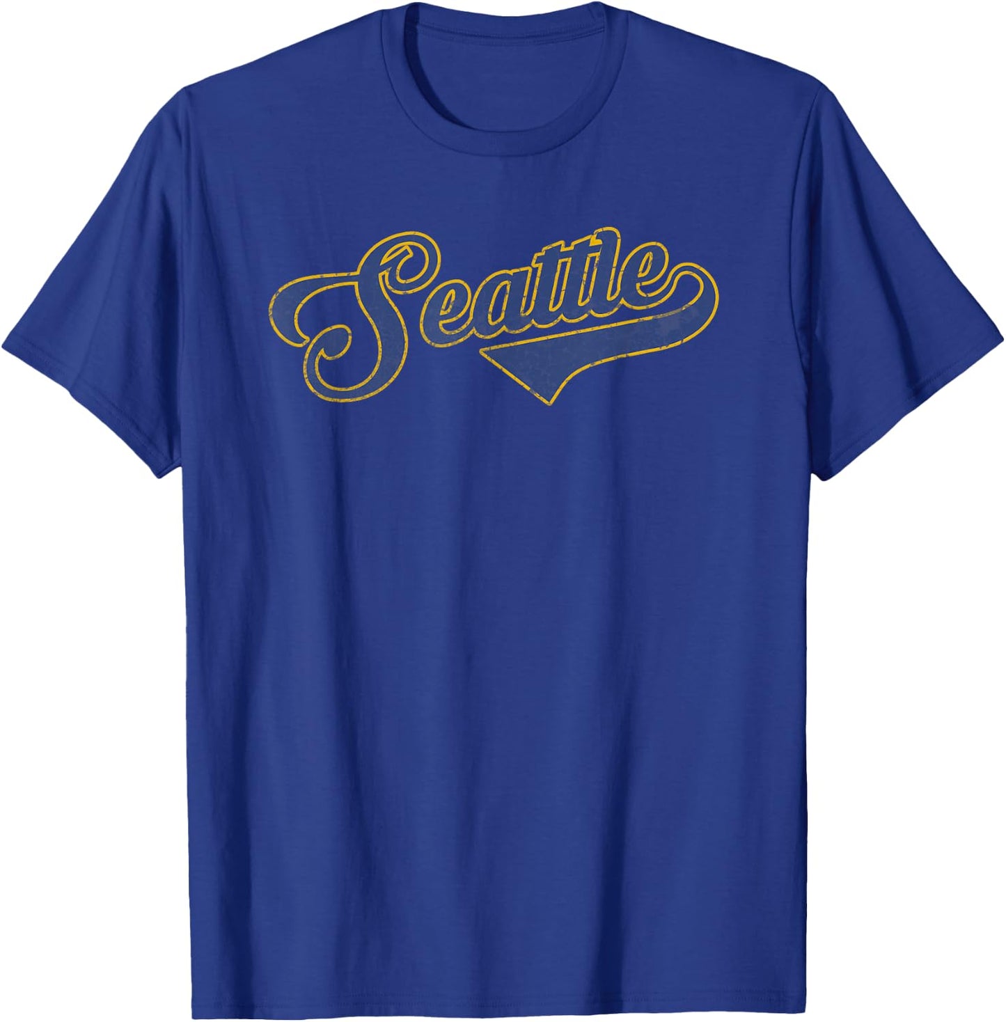 Seattle baseball retro vintage city T-Shirt - T-Shirt | Royal