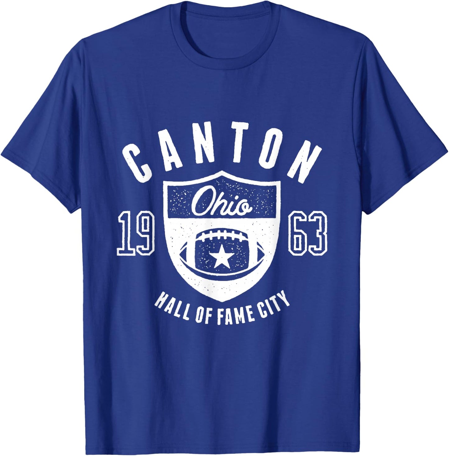 Canton Ohio City 1963 Vintage Athletic Style T-Shirt - T-Shirt | Royal