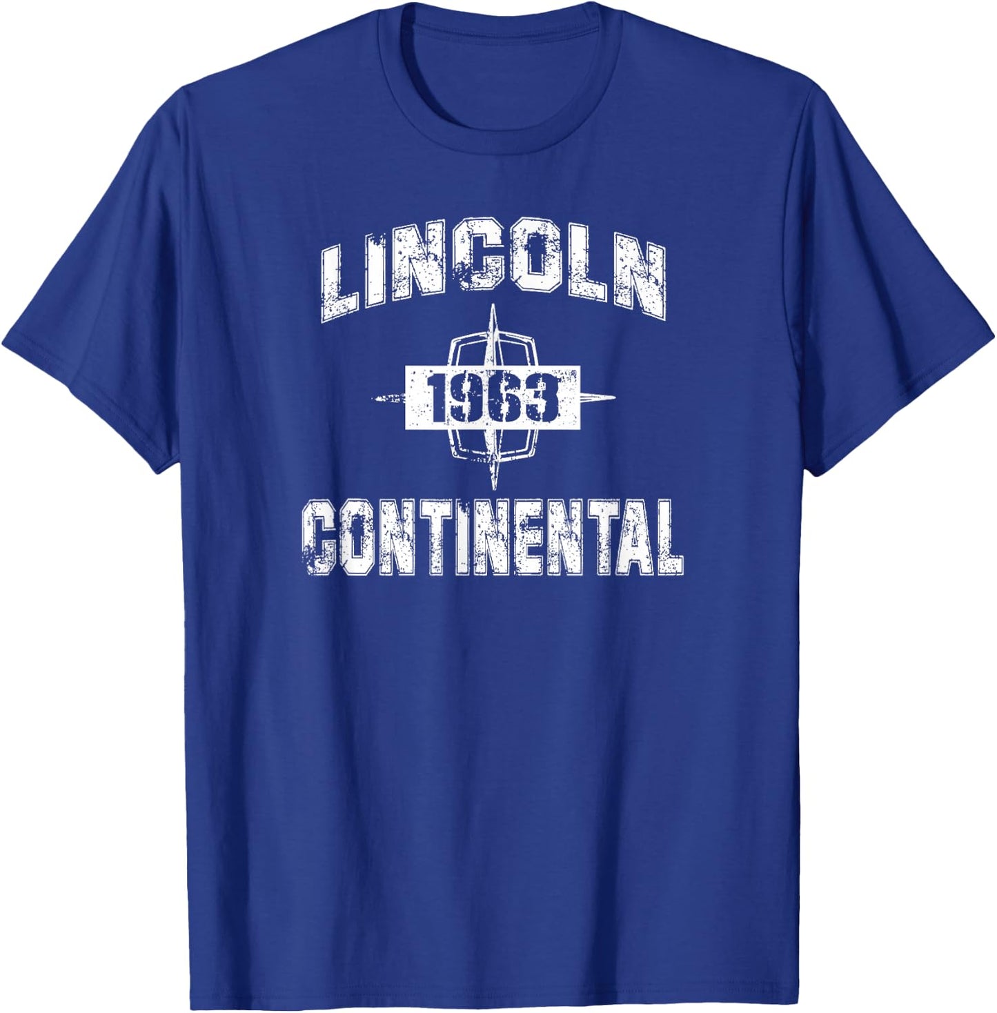 1963 Lincoln Continental University T-Shirt - T-Shirt | Royal